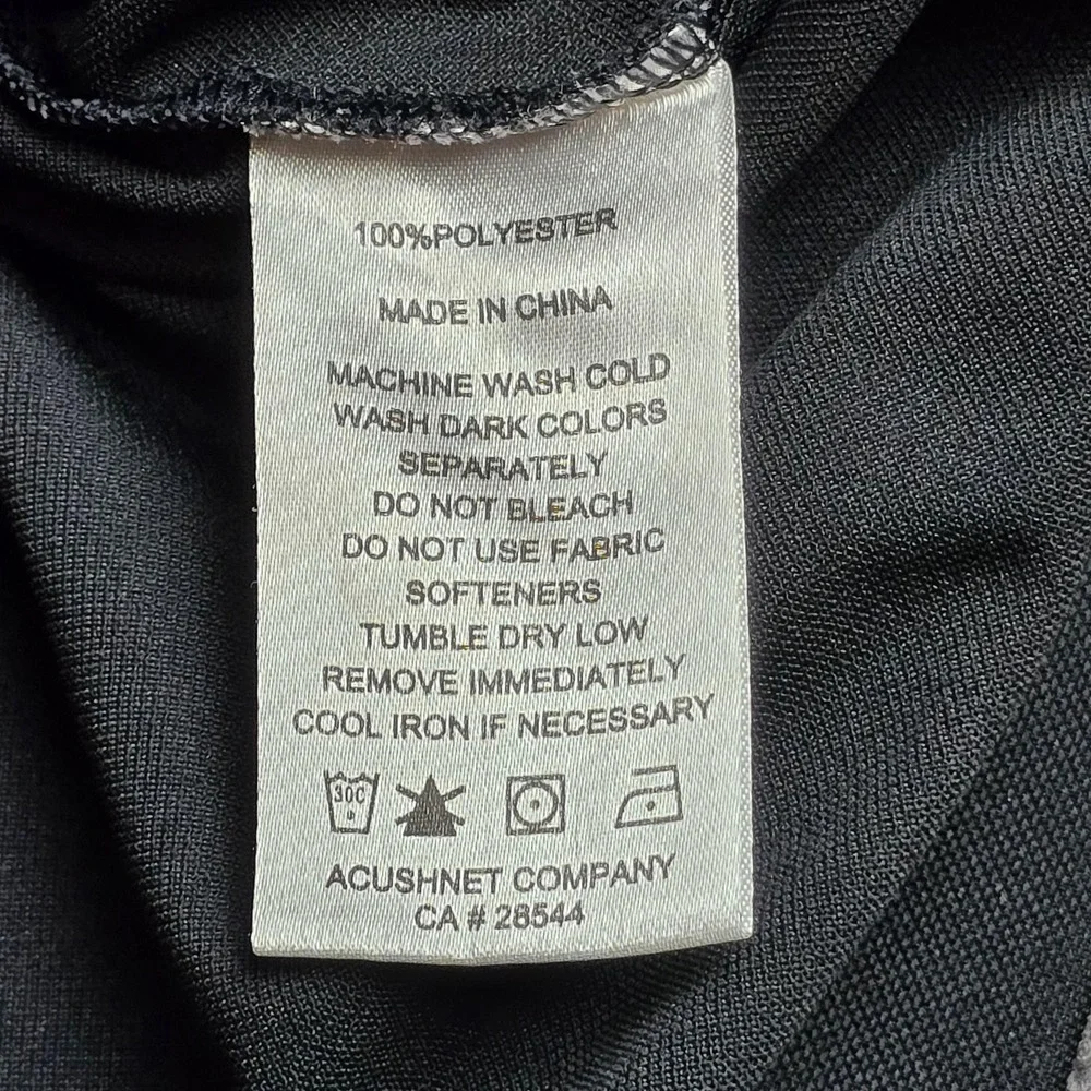 FootJoy Polo Shirt Mens 2XL Black Performance Golf Lightweight Short Sleeve - Picture 10 of 11